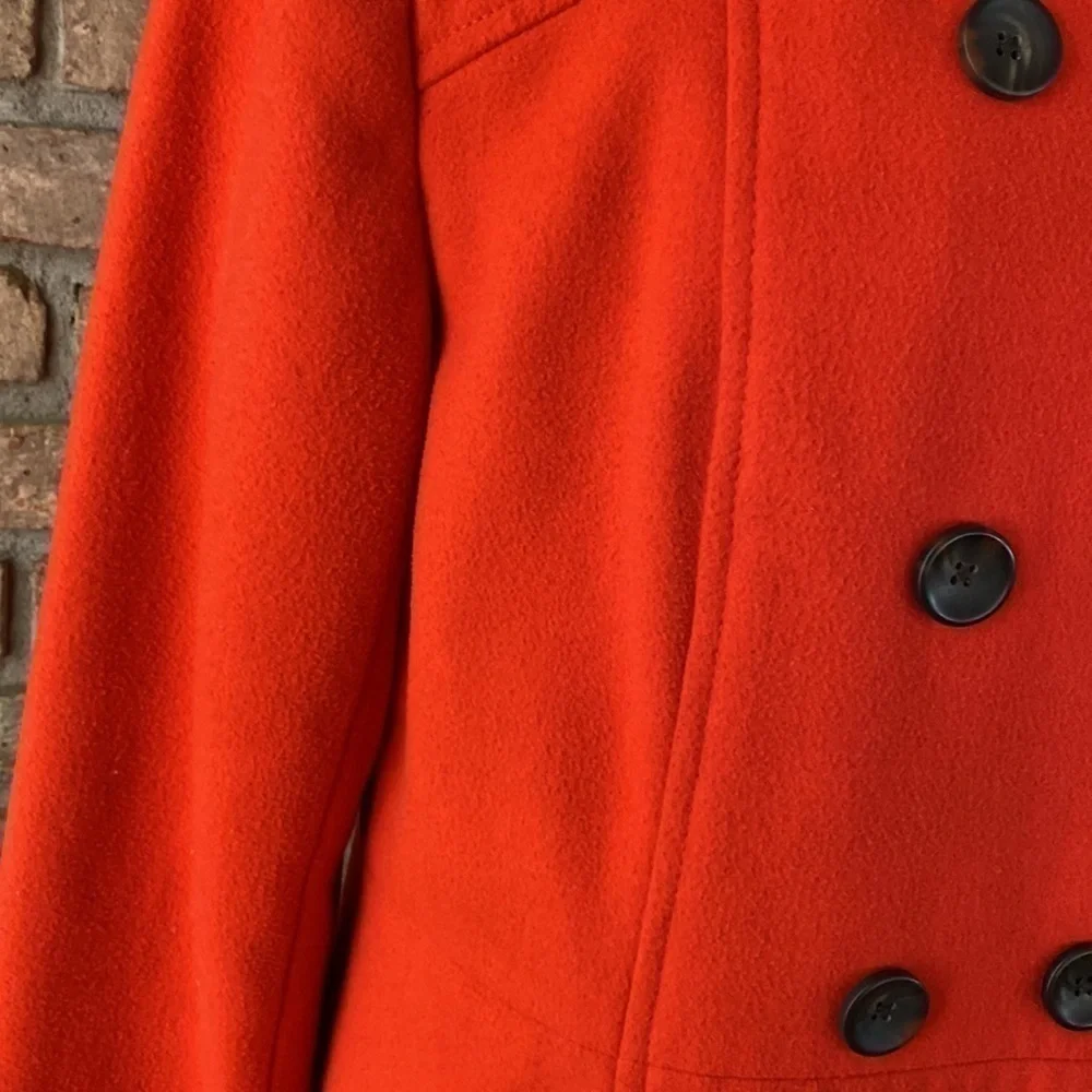 Old Navy Red Pea Coat Large EUC (Has been dry cleaned) - Picture 7 of 10